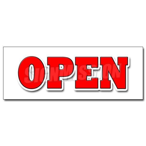 Signmission OPEN DECAL sticker grand opening new store for business shop sale retail, D-48 Open D-48 Open - main
